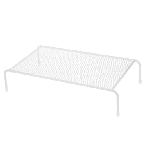 MERRYHAPY Soporte Elevador de Monitor de Escritorio con Capa Organizador de y Estante para Computadora Base de Hierro Estable para Oficina