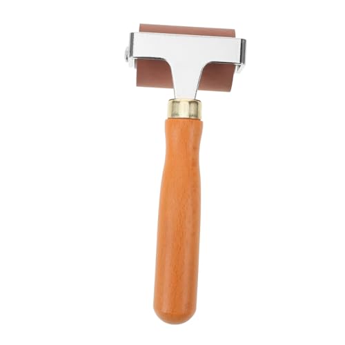 HOODANCOS Rollers for Printmaking and Crafting Rubber Roller Woodworking Comfortable Black Handle