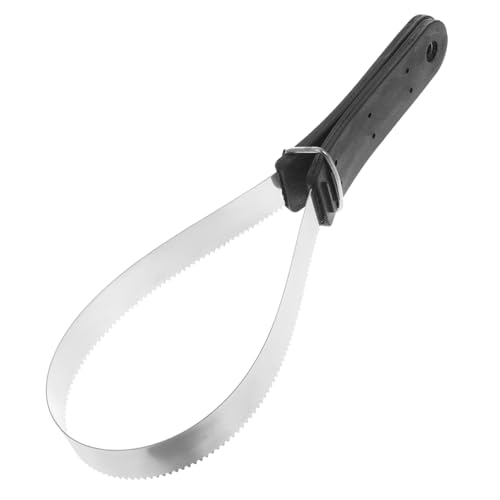 Abaodam Horse Hair Brush for Grooming Stainless Steel Curry Comb for Pet Shedding Random Color