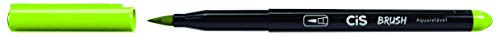 Caneta pincel Brush Aquarelável com 6 cores neon Cis