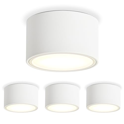 KYOTECH LED Aufbauspot - 3000K Deckenspots Weiß Matt 6W 550LM GX53 LED...