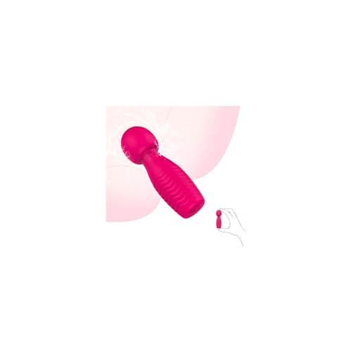 Vibrator Wand Adult Sex Toys, Clit Massager Mini Bullet Vibrators G Spot Dildo for Women, Vibrating Clitoral Stimulator Personal Massagers with 7 Modes for Woman Pleasure Adult Sex Toys & Games, Pink