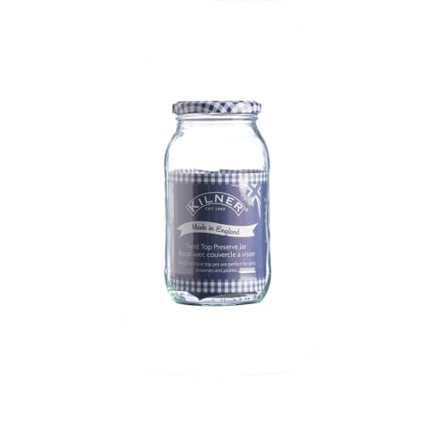 Image of Kilner Premium 370ml Round Twist Top Airtight Glass Jar for Kitchen Storage, Pickle, Jams, Chutnerys, Honey, Herbs, Spices | BPA Free, Reusable Multipurpose Storage Container