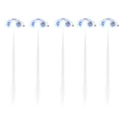 LEDライトヘアライトアップファイバーLEDヘアバレッタパーティーバーダンアクリップマルチカラーッシュバレッタクリップブレイド177