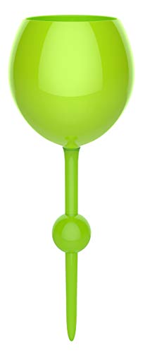 The Beach Glass - Original Floating Wine Glass - Acrylic and Shatterproof Beer, Cocktail, Drinking Cups for Pool, Beach, Camping and Outdoor Picnic Use - SINGLE 12 Ounce (Sea Green)