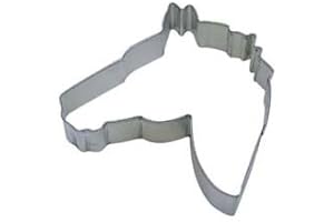 R&M Cookie Cutter 4.5 Inch Horse Head Tinplated Steel