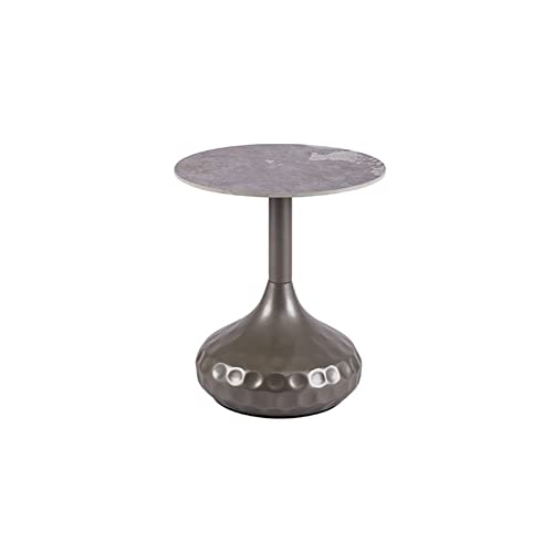 Mesa Auxiliar, Mesas Auxiliares De Sofá Mesa Auxiliar Redonda Sala De Estar Moderna Pizarra Decorativa Mesa De Centro Pequeña Soporte De Metal Sofá Mesa Auxiliar Dormitorio Mesita