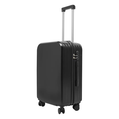 24" Travel Luggage Suitcase with Cup Holder,Travel Luggage Suitcase (Black)3