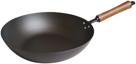 Joyce Chen Classic Series 12-Inch Preseasoned Carbon Steel Stir Fry Pan - Thumbnail 3