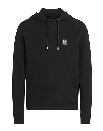 Sweat à capuche noir Belstaff A23 pour éviter le froid avec style