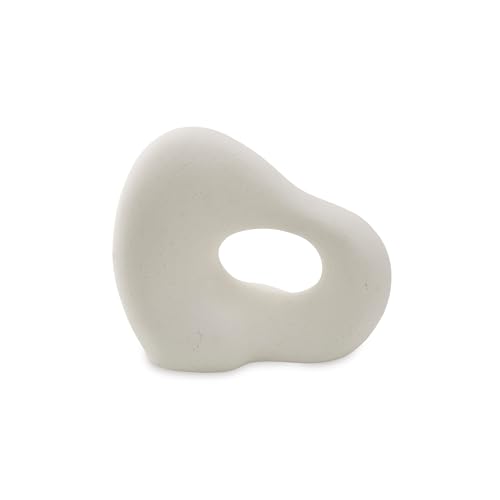 Signature Design by Ashley Arthrow Minimalist Waterproof Ceramic Abstract Sculpture, White