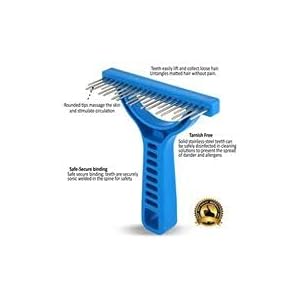 The-Untangler-Rakes-for-Grooming-and-Shedding-silky-smooth-rotating-teeth-to-easily-collect-loose-hair-Purple-Shedding - Cucciolini Doodles   The-Untangler-Rakes-for-Grooming-and-Shedding-silky-smooth-rotating-teeth-to-easily-collect-loose-hair-Purple-Shedding