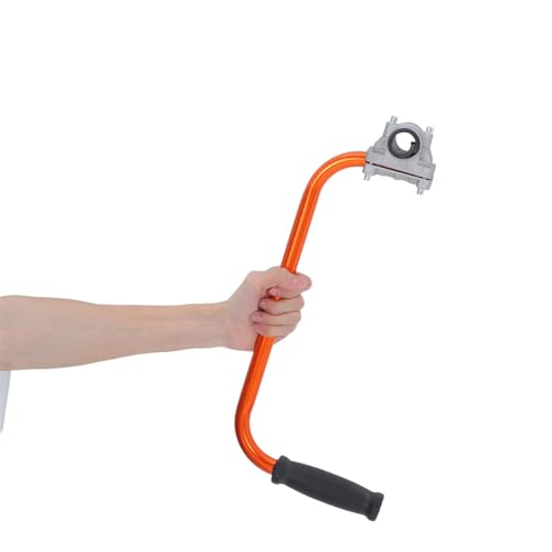 Mango auxiliar para cortacésped ajustable POPETPOP con correa de hombro naranja 5