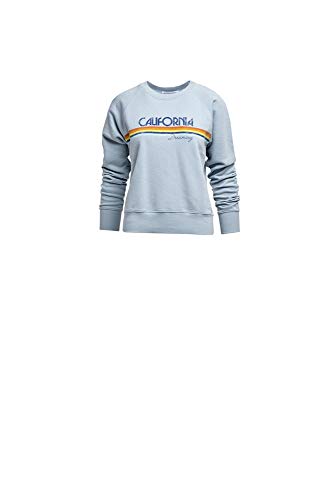 Rebecca Minkoff Women's Jennings Sweatshirt, Cloudy Blue, Extra Large