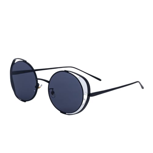 Lunettes de soleil ovales en métal pour un look d'été en terrasse