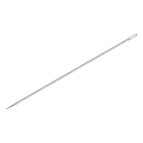 uxcell 8 Inch Upholstery Needles Large Eye Stitching Needles Stainless Steel Straight Hand Sewing Needles for Home Hand Sewing Leather Tapestry Embroidery Tufting Webbing Carpet - Image 3