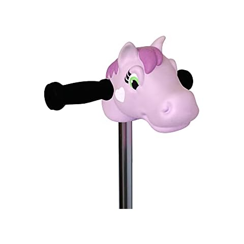 Scootaheadz Pony: Kids Scooter Accessories | Pony Pink | Fits Most Childrens 2 Wheeled and 3 Wheeled Scooters | T-Bar Handle Scooter Pony Head for Boys and Girls Cover