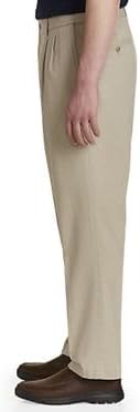 Harbor Bay by DXL Men's Big and Tall Waist-Relaxer Pleated Twill Pants | Flat Front Style, Elasticized Comfort Waistband - Image 3