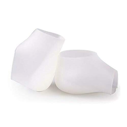 Gizayen 1Pair Invisible Height Increased Insoles Silicone Heel Socks Insole Increased Comfortable Silicone Half Pad Heel Sets Invisible Heel Protector for Women Men