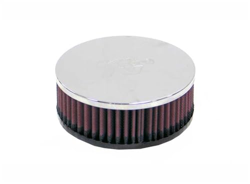 Image of K&N High-Flow Original Lifetime Universal Clamp-On Air Filter: High Performance, Premium, Washable: Flange Diameter: 2 In, Filter Height: 2 In, Flange Length: 0.625 In, Shape: Round, RC-2440