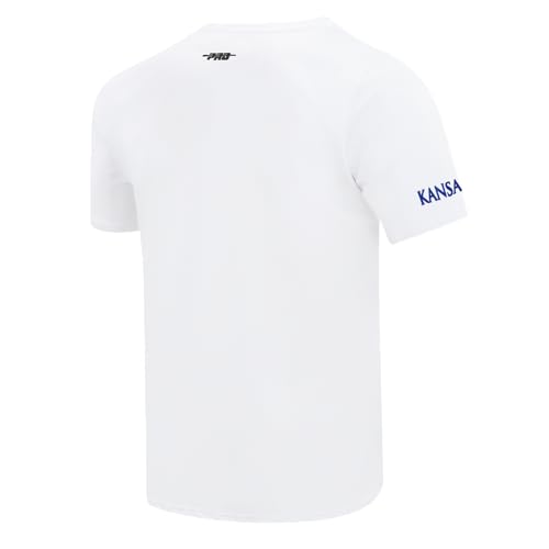 Pro Standard Mens University of Kansas Classic Chenille Short Sleeve Tee White L by Pro Standard - Used condition - Image 2