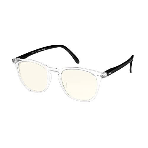 JOOX Gafas de bloqueo de luz azul para hombres, gafas de computadora de marco cuadrado con antifatiga visual, Transparente Cover