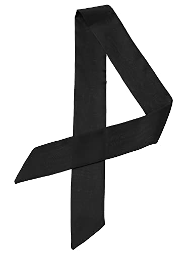 Allegra K Women Skinny Scarf Plain Solid Color Pure Long Scarves Neckerchief