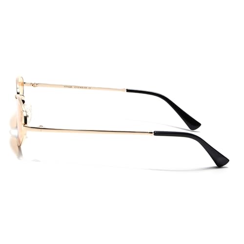 Image of Voyage UV Protected Oval Sunglasses for Men & Women