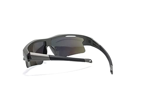 Óculos De Sol Esportivo Unissex Ciclismo Montanhismo Esporte Ao Ar Livre Cx-2802 Cor: Cinza-espelhad
