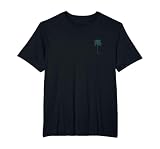 Vintage Hawaiian Palm Tree Beach Tropical Island Pocket Logo T-Shirt, Men's Big and Tall, Black, 5X Tall