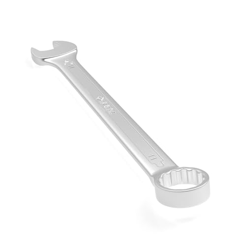 Image of Groz Combination Spanner 11 mm, Length 145 mm | DIN 3113 Standards | Chrome Vanadium, Matt Satin Chrome Combination Wrench Tool | CSP /DIN /11G
