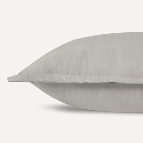 Image of Amazon Basics Brushed Microfiber Comforter Set, Extra Soft with Natural Texture, 3-Piece, King, Grey, Oeko-TEX Certified, Machine Washable
