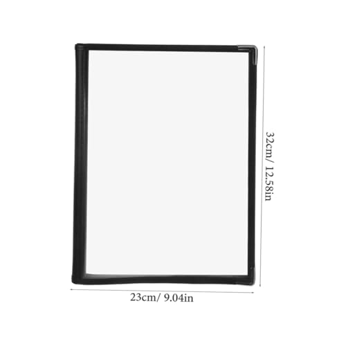 Cabilock 2pcs Menu Folder Menu Books Commercial Bar Cafe Restaurant Book LED Restaurant Menu Covers Menu Holders for Restaurant Black Menu Book Restaurant Menu Binders Page