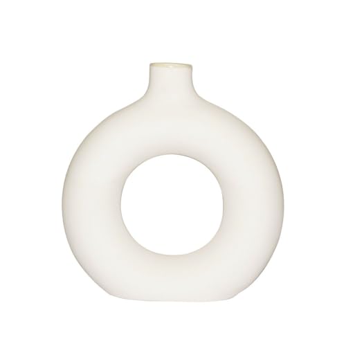 Image of Minimalist Ceramic Donut VASES (6 inches Dia) | Single Pc.