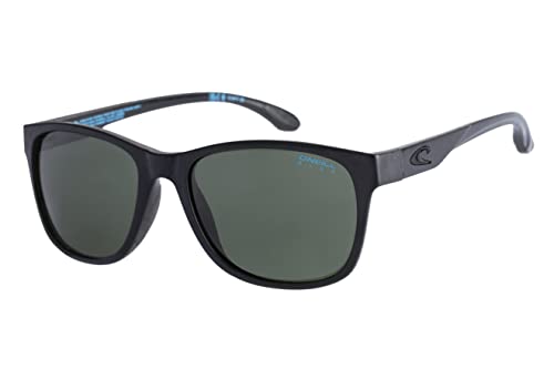O'NEILL BLUESHORE Men's Polarized Square Mineral Glass Sunglasses (Black/Green, 55mm)