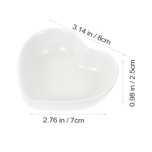 Réutilisable Set 10 Bols Céramique Healvian Cœur Plats de Sauce