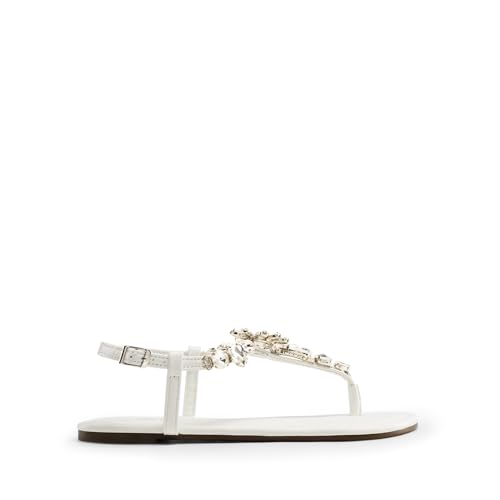 Image of DREAM PAIRS Women's Rhinestone Flat Sandals