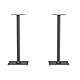 my wall 2er Set Lautsprecherständer - HS35L, Boxenständer belastbar bis 25 kg, Mit Anti-Vibrationsmatte, Lautsprecher Standfuß, wechselbare Füße, sicherer Stand und unverfälschter Sound