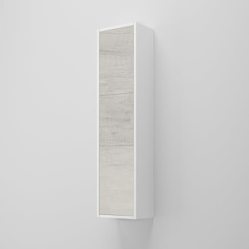 LIBEROSHOPPING.eu - LA TUA CASA IN UN CLIK Columna moderna reversible suspendida H120 Luna (blanco/roble blanco)