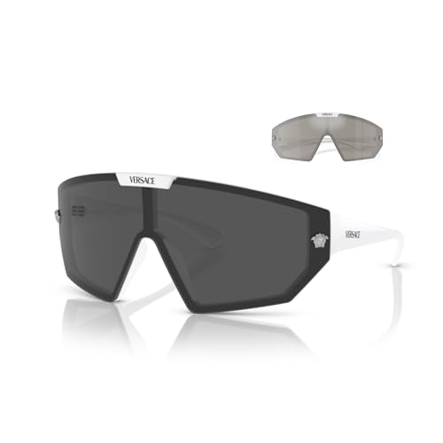 Versace VE4461 White Shield Sunglasses