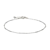 Algopix Similar Product 15 - Handmade Sterling Silver Chain Anklet