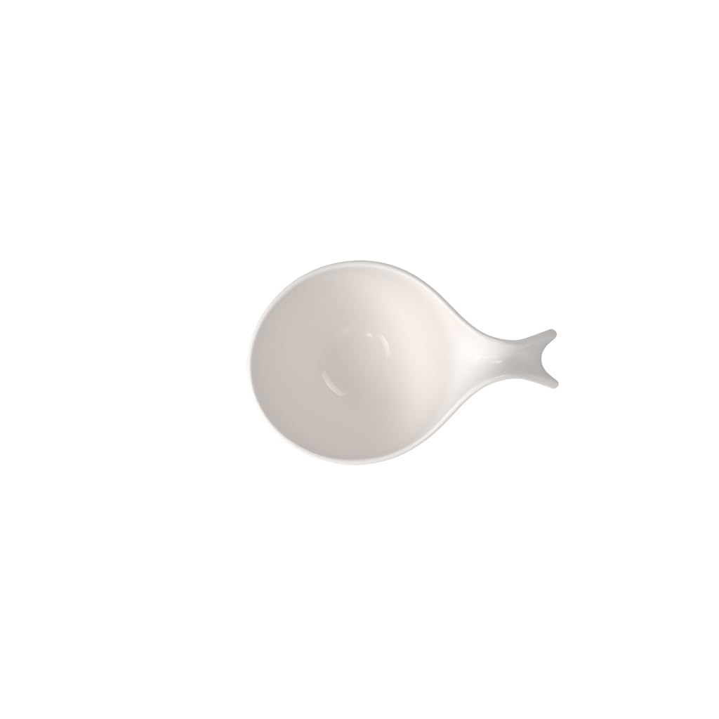 Villeroy und Boch - Flow miska z uchwytem, na sałatki/zupy/desery, porcelana premium, nadaje się do mycia w zmywarce, biała, 450 ml