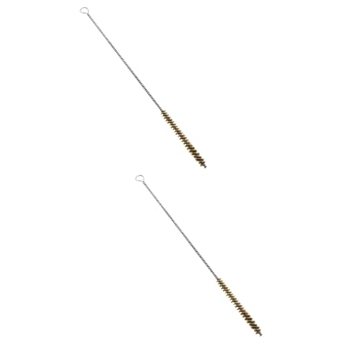 PRETYZOOM 2pcs Stainless Steel Wire Brush for Drill Wire for Rust Removal Scratch for Motor Door Window Brass Bristles
