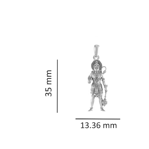 Pendentif Hanuman argent 92.5 % pur modèle AMZ 525 - 3
