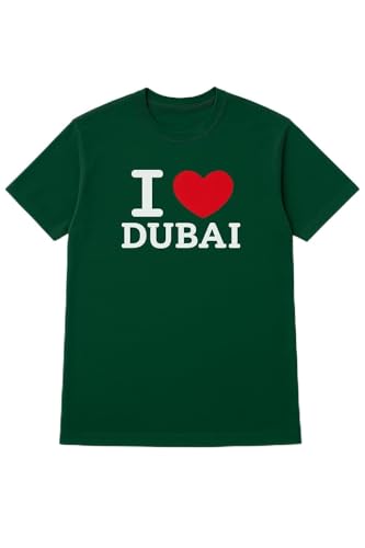 I Love Dubai t Shirt For Men and/or Women (Unisex), Cotton Printed Tshirt, Dubai Souvenir