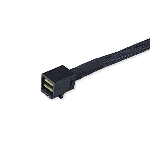 SFF-8643 to SFF-8087 wewnętrzny kabel mini SAS HD, kompatybilny z kontrolerem Raid Drive, dysk twardy 100 omów, 0,8 m (2,6 ft)