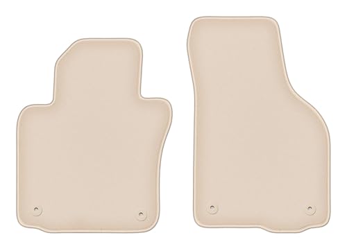 Tapis de voiture en velours beige élégant pour Volkswagen Scirocco III