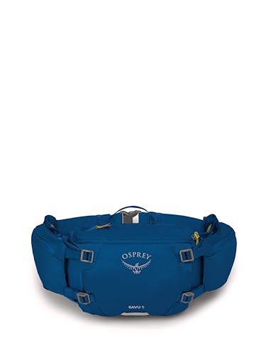 Osprey Seral/Savu Riñoneras de Ciclismo de montaña Unisex - Estabilidad en el Recorrido - Depósito Lumbar en Seral - Portabotellas en Savu, Postal Blue, 5 L - imagen 6