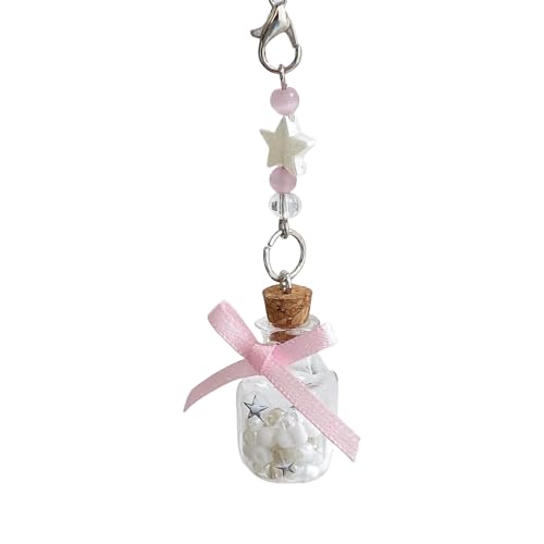 [JDIEOQA] Star Phone �X�g���b�v �G���K���g�ȃ`���[���`�F�[�� ���傤���уy���_���g �L�[�z���_�[ �����o�b�O�y���_���g ����p �G���K���g�ȃK���X�{�g���L�[�z���_�[