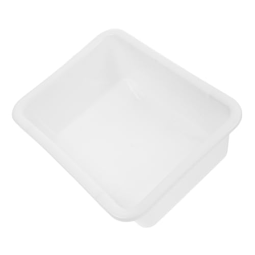 ROMISBABA Tray Organizer Utility Tray Laboratory Plate Laboratory Square Plate Reagent Plate Labs Dissection Tray Lab Tray Dissection Pan Reagent Tray Laboratory Storage Tray White Plastic